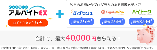 合計で、最大4万円もらえる！